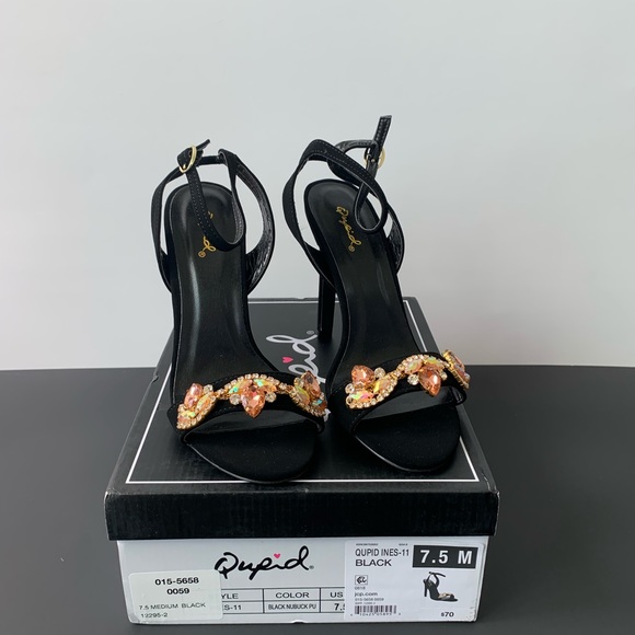 Quipid Rhinestone Embellished 4” Heels - Picture 6 of 11